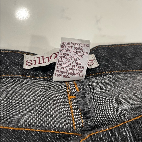 Silhouettes EUC Super Dark Blue/Black Denim Jeans ๐ Size 20WA - Bootcut - Picture 7 of 10